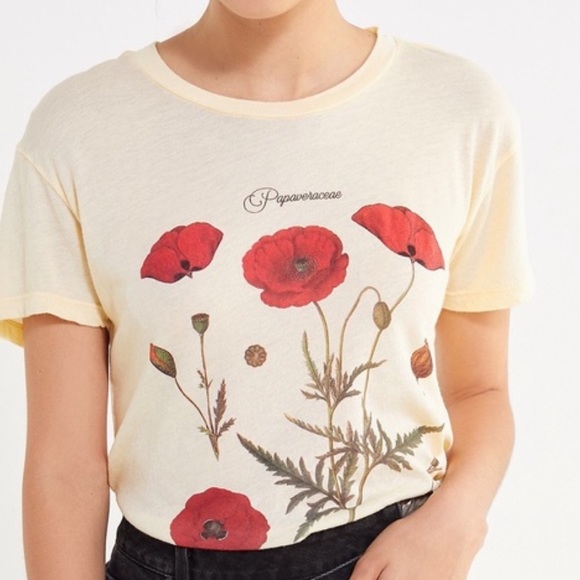 Future State Botanical Tee Yellow Poppy Graphic - Picture 2 of 3